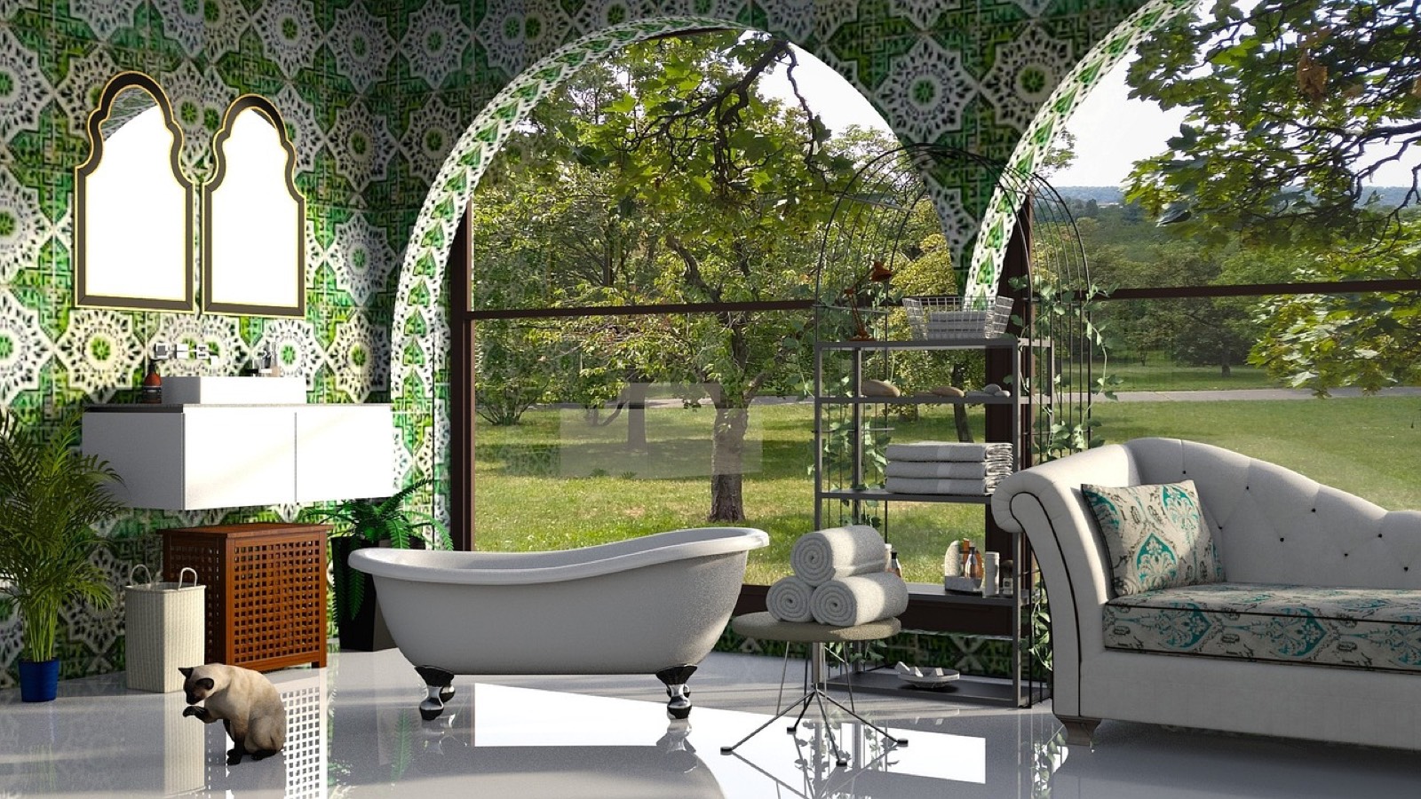 carrelage salle de bain résistant à l'eau pour rénovation